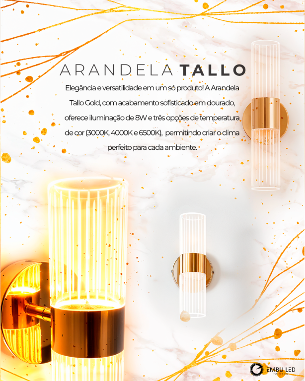 1-ARANDELA TALLO 8W 3K/4K/6,5K