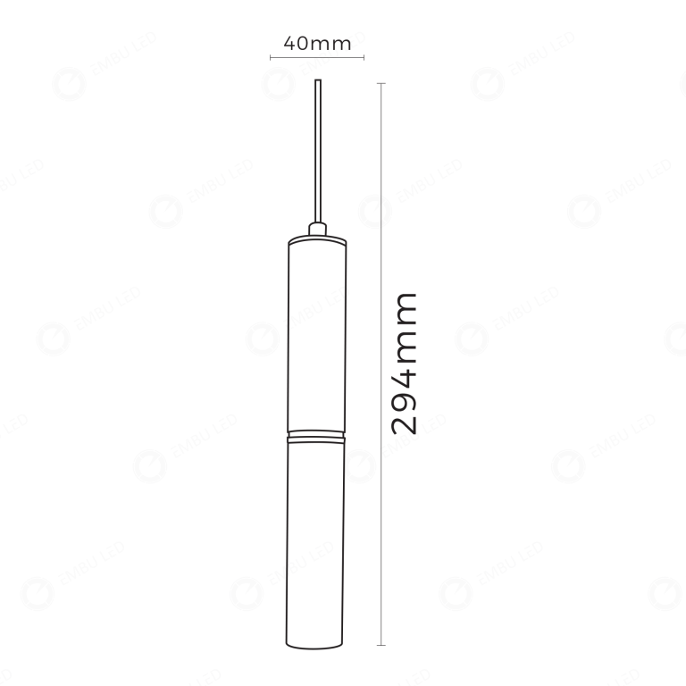 1-PENDENTE ALTISSE GOLD 9W 3K/4K/6,5K