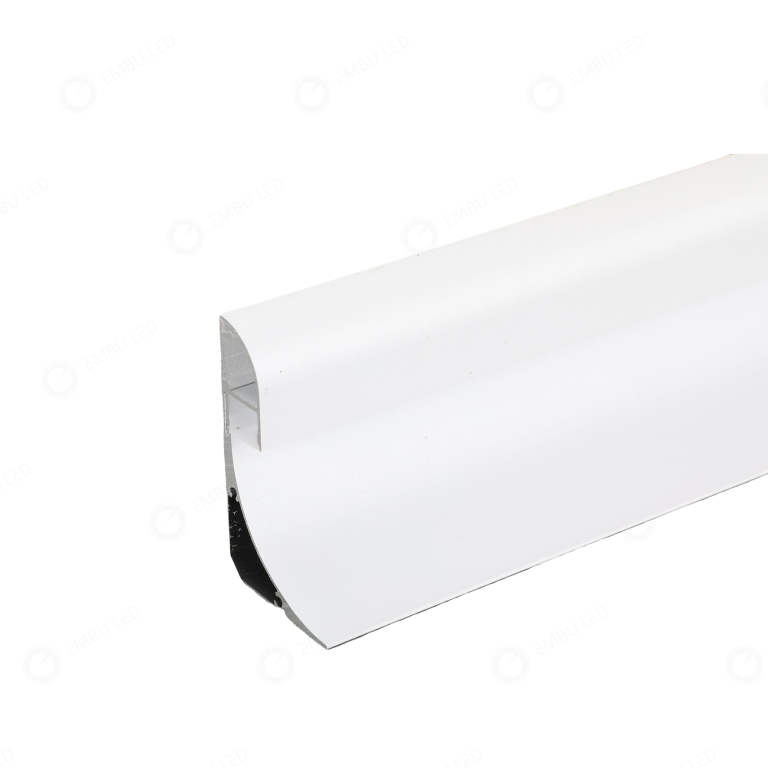 PERFIL ALUMINIO 2METORS RODAPE BRANCO SOBREPOR