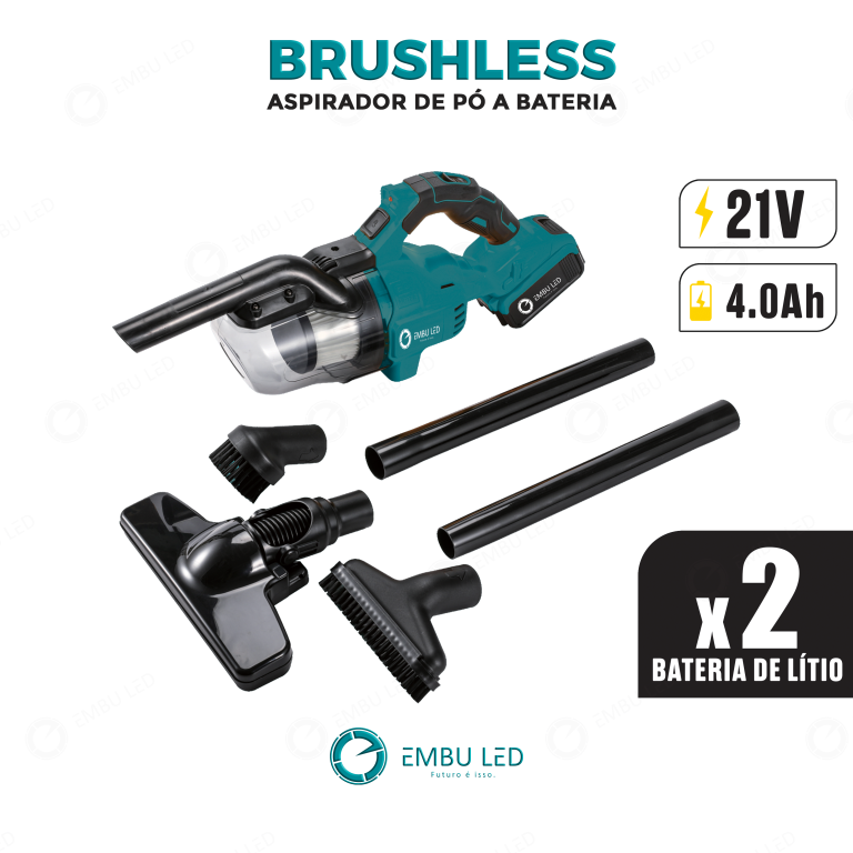 1- BRUSHLESS ASPIRADOR DE PÓ
