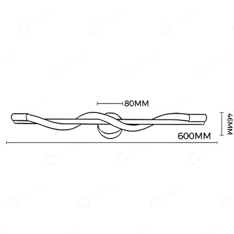 1-ARANDELA SPIRA GOLD 12W 3K/4K/6,5K