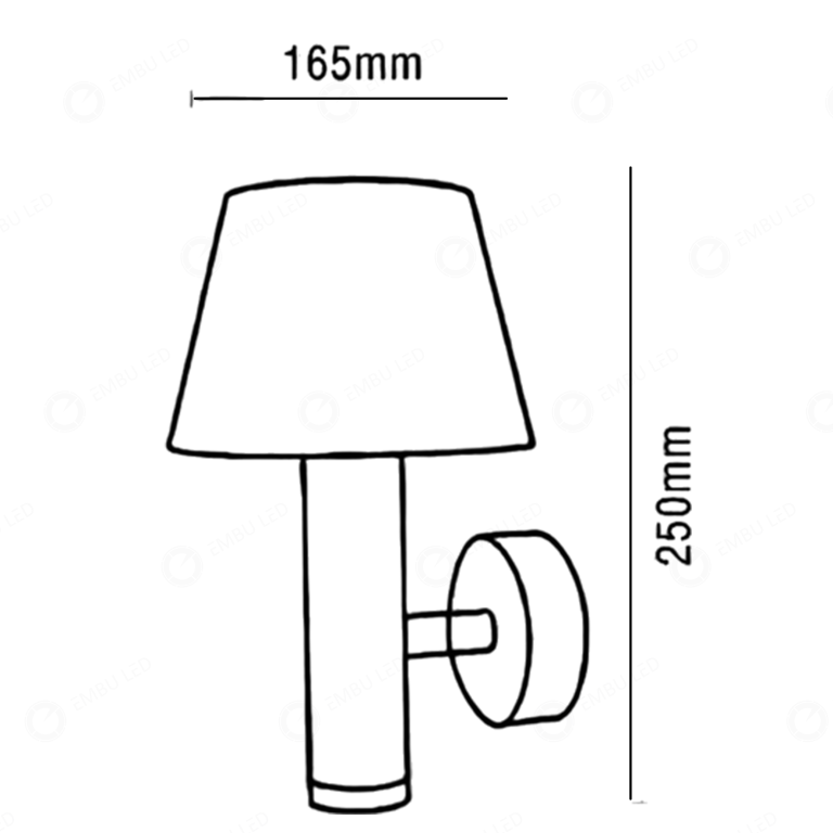 1-ARANDELA COSMO 6+6W 3000K