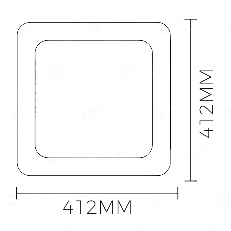 1-PLAFON HALO FRAME BRANCO 30W 3K/4K/6,5K