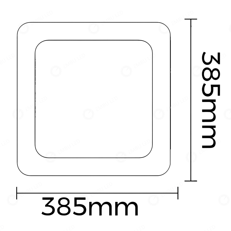 1-PLAFONCYSTALLO QUADRA 48W 3K/4K/6,5K
