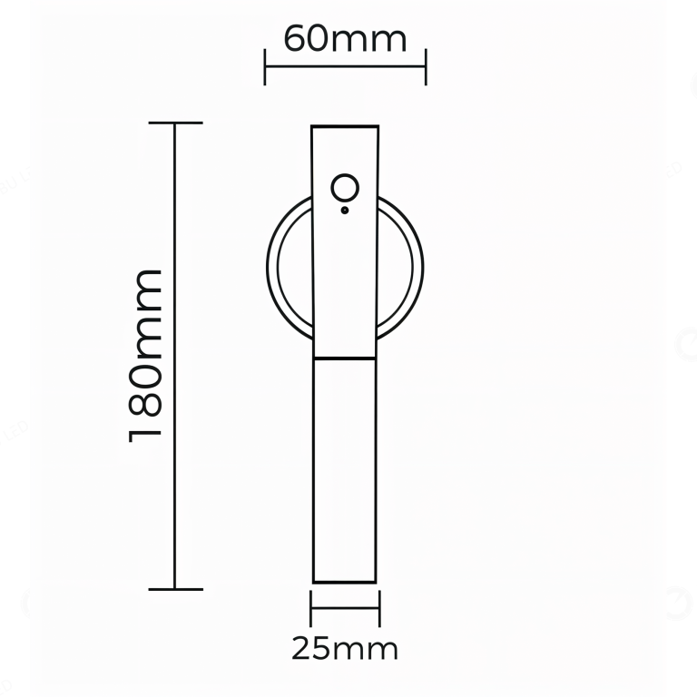 1-LUMINÁRIA CABECEIRA VIA 0,5W 3000K