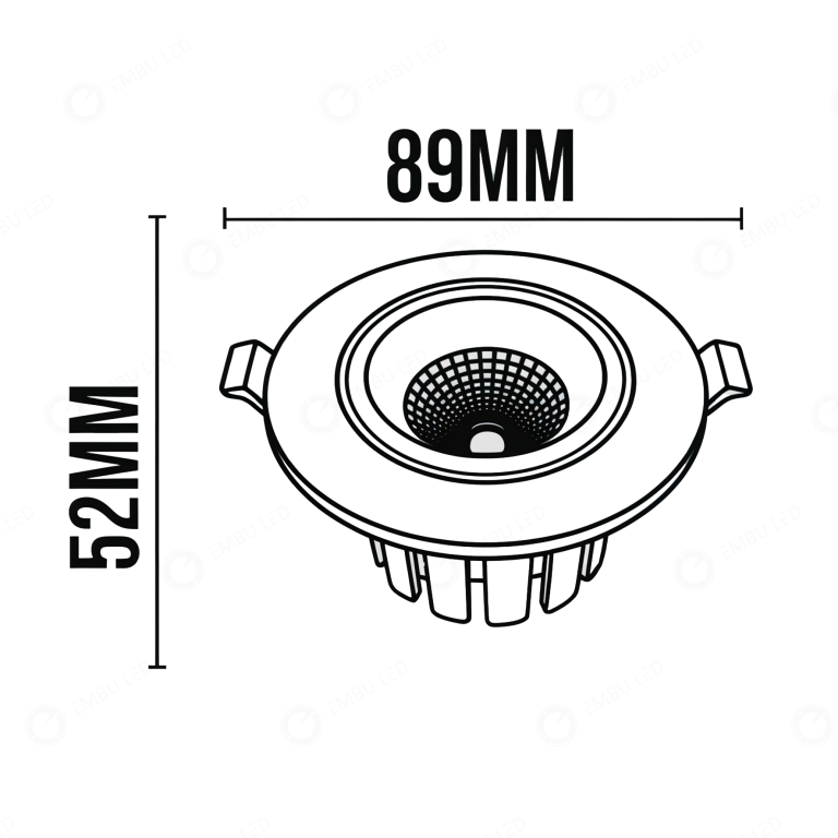 SPOT ASTER PRETO 10W