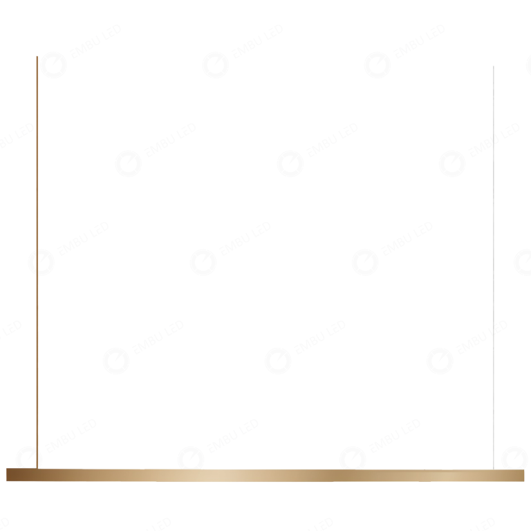 1- PENDENTE LED SOBREPOR SLIM GOLD 30W