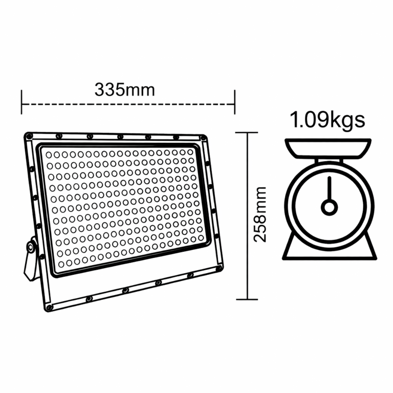 1-REFLETOR LINHA PRO SMD 200W 6500K