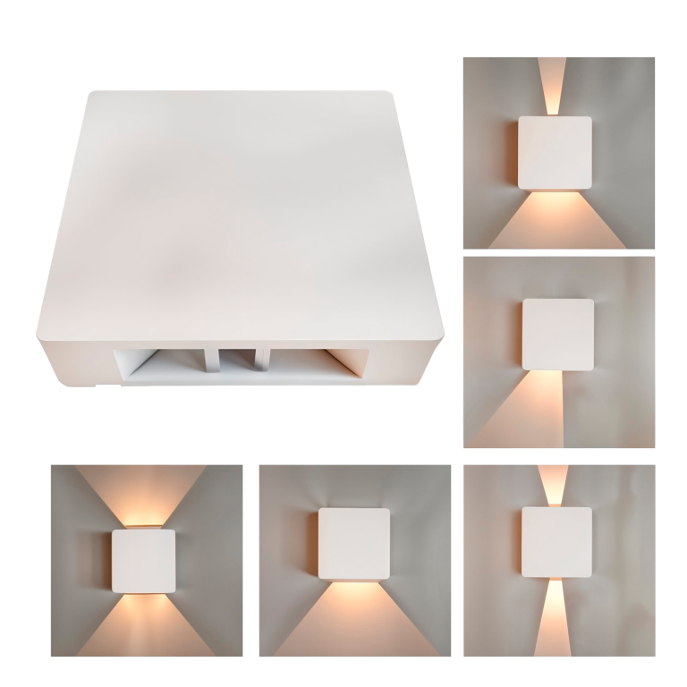 1-ARANDELA ARTENA WHITE 2 FACHOS 4W 3000K