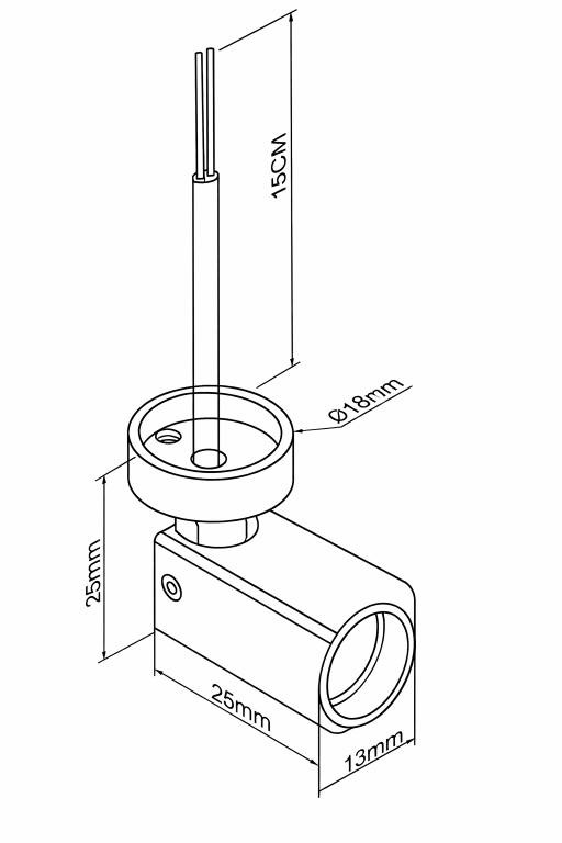1-SPOT LED PIKO WHITE SOBREPOR 1W 3000K