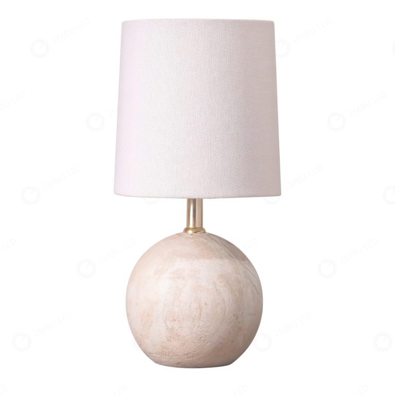 1- ABAJUR LED TEXTURA SFERA NEVE