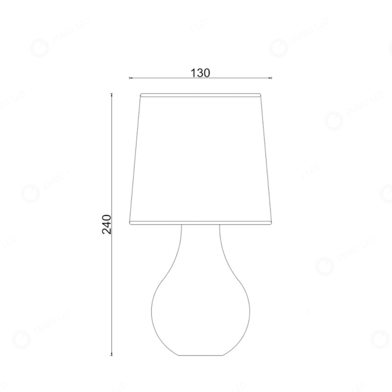 1-ABAJUR LED TEXTURA SFERA AREIA
