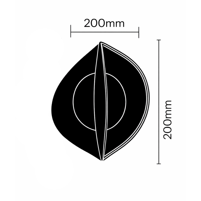1-ARANDELA ACRILUX CONCHA 7W 3K/4K/6,5K