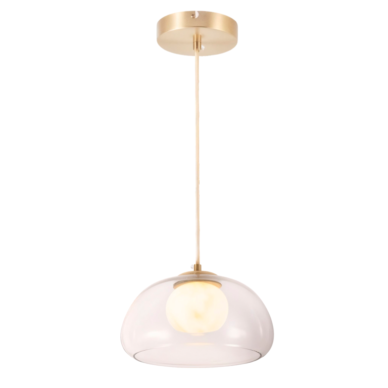 1-PENDENTE LED PIETRA SFERA CRISTAL