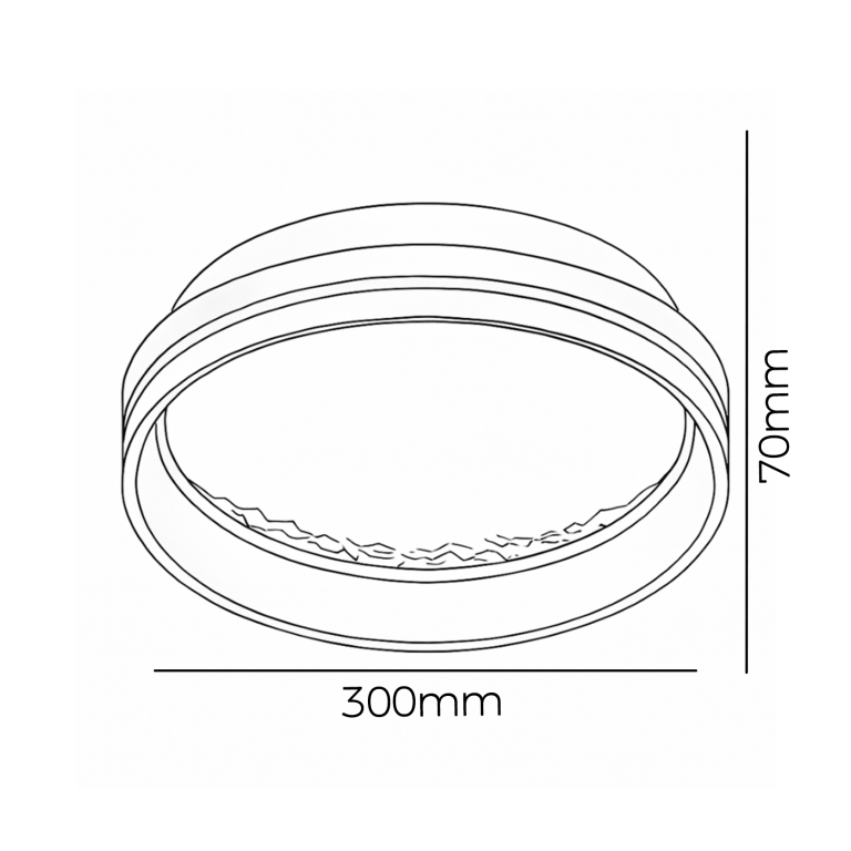 1-ARANDELA PIETRA VETALIS 32W 3K/4K/6,5K