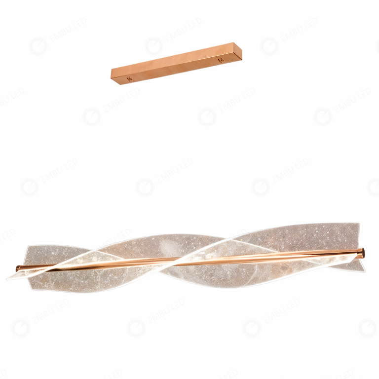 1-PENDENTE ACRILUX ETERNA ROSE GOLD 54W 3K/4K/6,5K