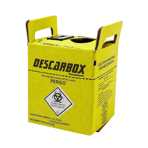 Coletor Perfuro Cortante 1,5 litros (un) - Descarbox