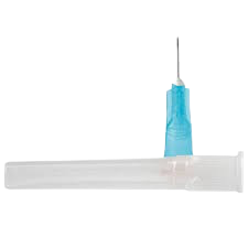 Agulha Hipodérmica 25mm X 0,6mm 23G Azul (un) - Uniqmed