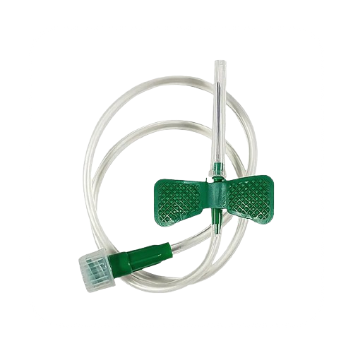 Escalpe 21G Verde (un) - Uniqmed