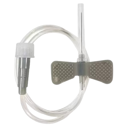 Escalpe 27G Cinza (un) - Uniqmed