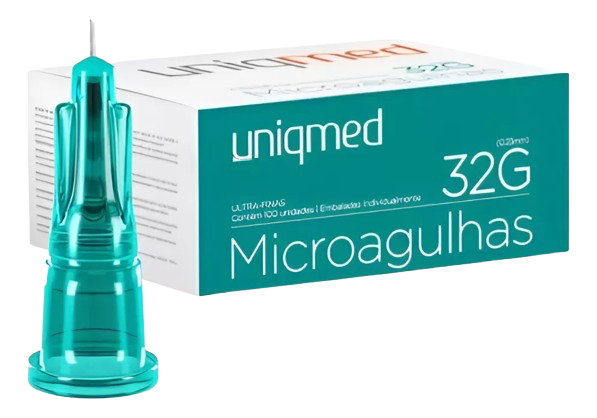 Microagulha 32G X 4mm Verde (un) - Uniqmed