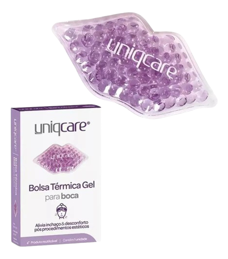 Bolsa Térmica Gel Formato da Boca - Uniqcare