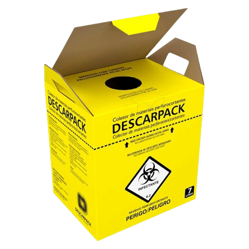 Coletor Perfuro Cortante 7 Litros (un) - Descarpack