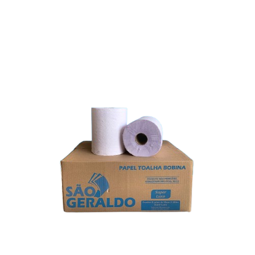 Papel Toalha em Bobina Super Luxo 200m X 20cm (Cx. 6 Rolos) - São Geraldo