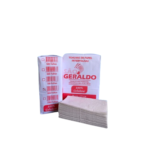 Papel Toalha Interfolha 100% Celulose (Pct. 1000 Folhas) - São Geraldo