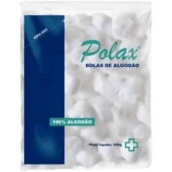Algodão Hidrófilo Bola (Pct. 100g) - Polax