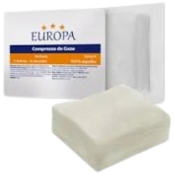 Compressa de Gaze 13 fios 7,5cm X 7,5cm Estéril (Pct.10un) - PolarFix