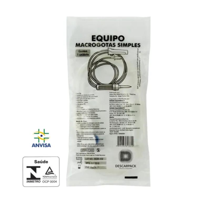 Equipo Macrogotas Simples, sem Injetor Lateral (un) - Descarpack