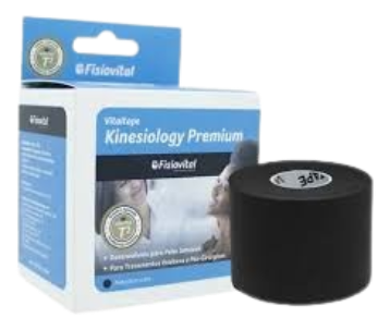 Kinesio Tape Premium Preto 5cm X 5m