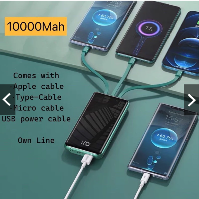 Power Bank Carregador BTE-17 A`gold 4 em 1 indução a Gold 10000 mAh 10.000