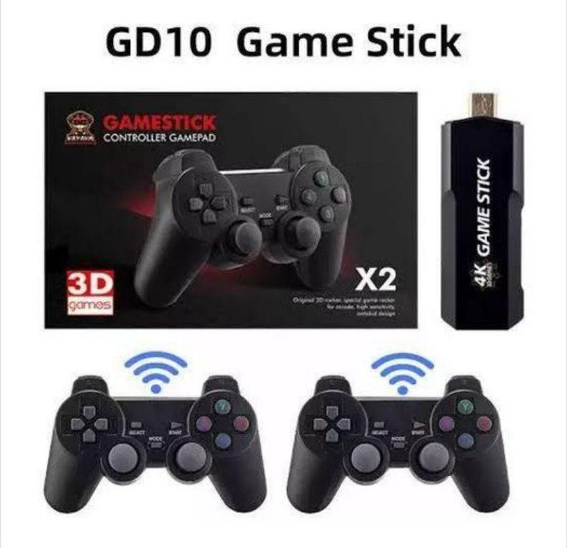 Video Game Stick embutido 30 mil jogos 3D 64G 2.4G controlador sem fio HD console retrô 4k HD