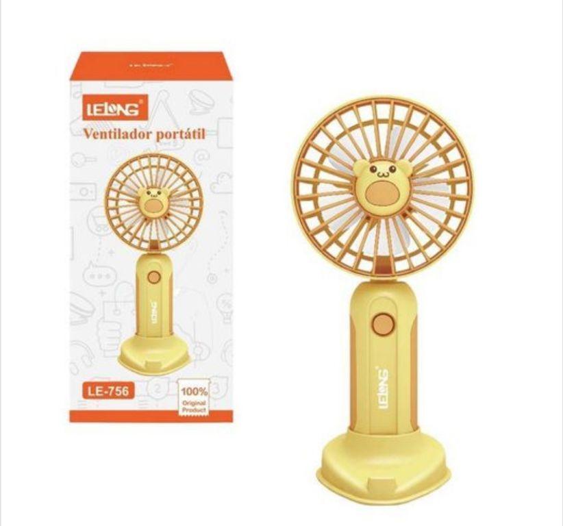 Mini Ventilador Potente Portátil Recarregável Com Suporte De Mão - BOMMAX