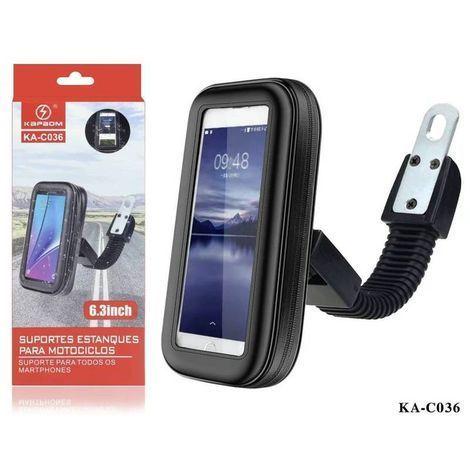 Suporte Case Capa Celular A Prova D'água 6.3 '' Gps Moto No Retrovisor- KAPBOM