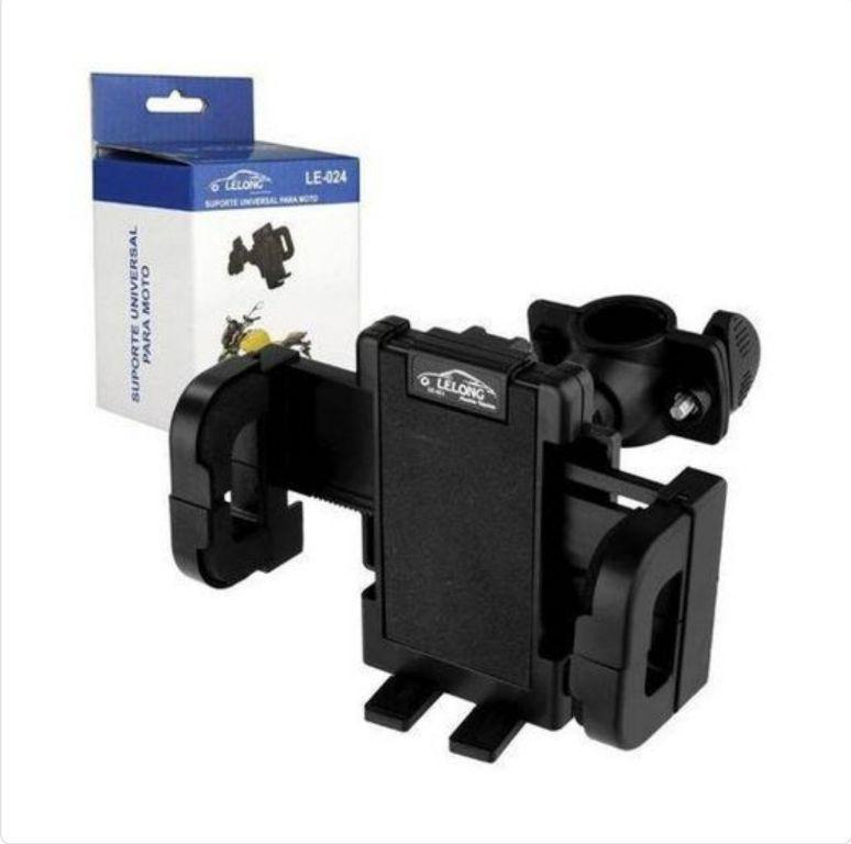 Suporte P/celular Universal + Capa Para Moto e Bike Le-024 It blue Cód