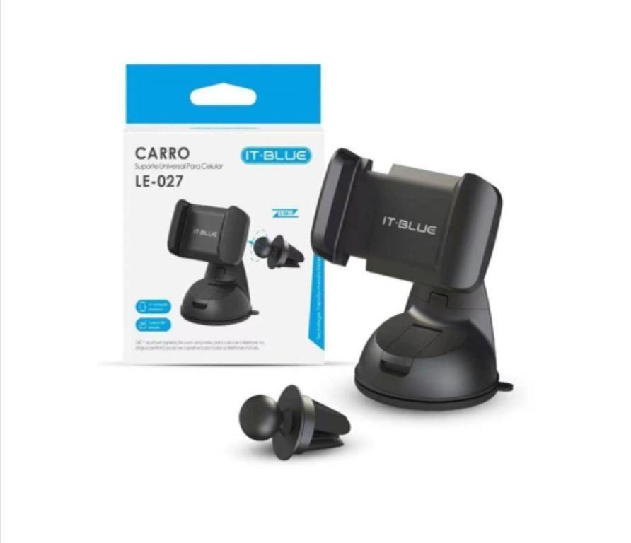 Suporte Veicular Para Celular Le-027 -2 en 1 Painel Vidro