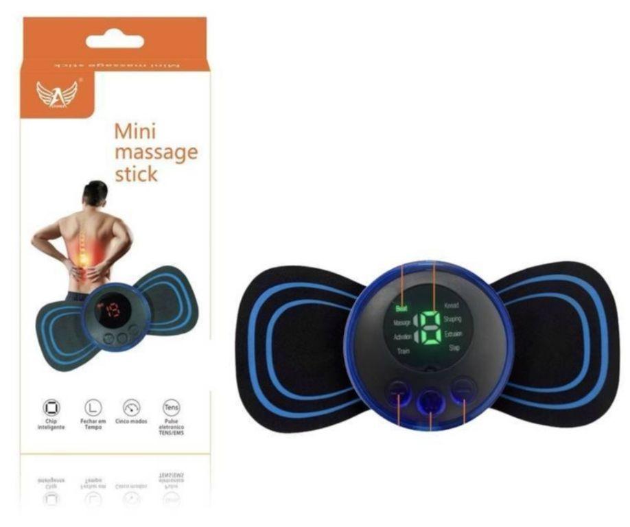 Massageador Portátil Recarregável Dor Pescoço Coluna Pernas