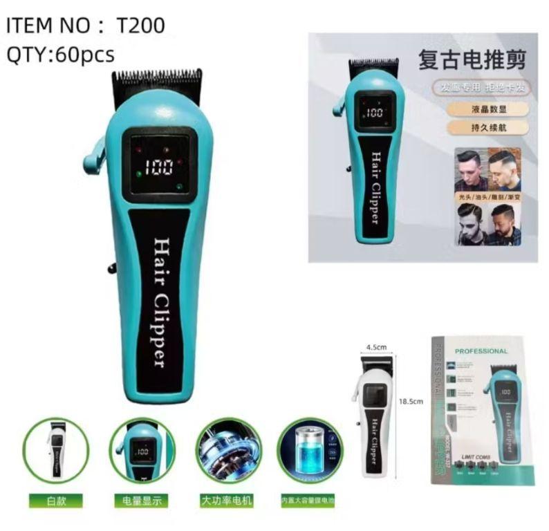 MÁQUINA COM VISOR RECARREGÁVEL W-337 MAQUINA BARBEADOR