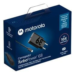 Motorola Carregador Turbo Power™ 68W, Cabo USB-C, USB-C, Porta USB-C e USB