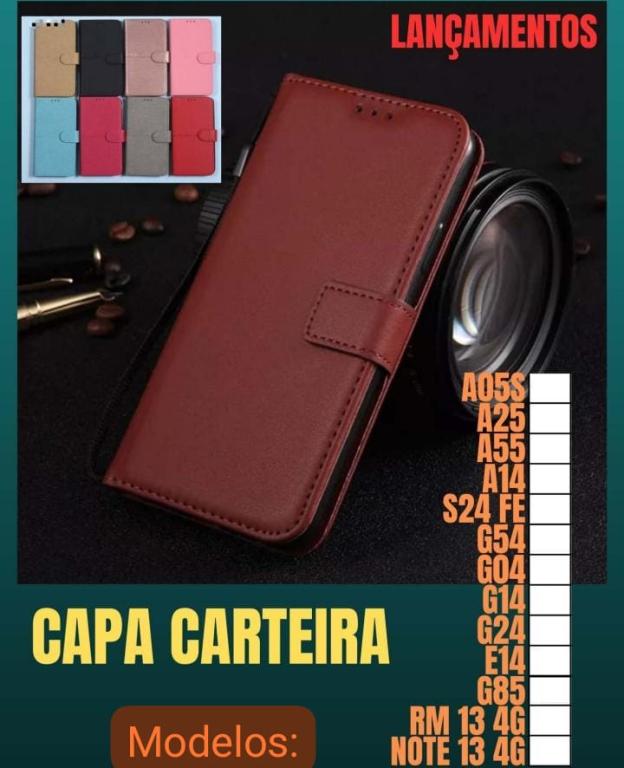 Capa Carteira Flip Cover Novos