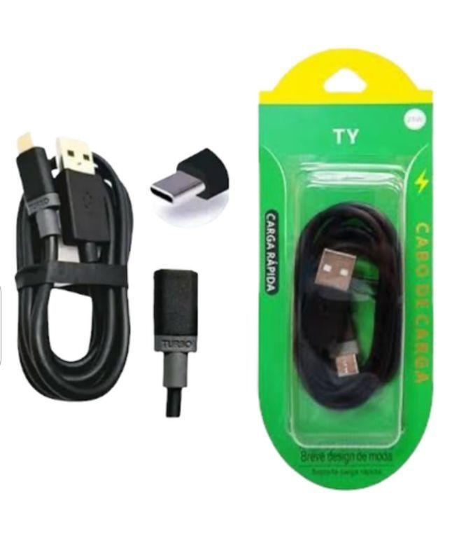 Cabo De Celular Turbo De Cartela Verde TYPE - C 25w