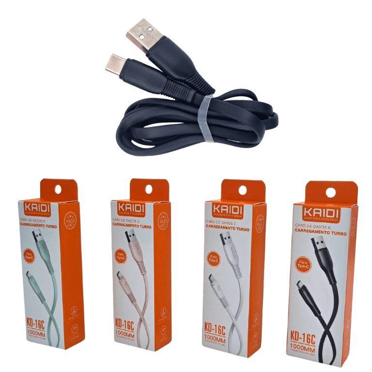 CABO Tipo C DE DADOS USB 3.0A - KAIDI - KD-16C