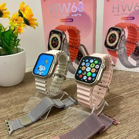 smartwatch HW68 ULTRA MINI tamanho 41 a prova da agua , , com 2 pulseiras ,NFC , GPS, SPORT, atende ligacao