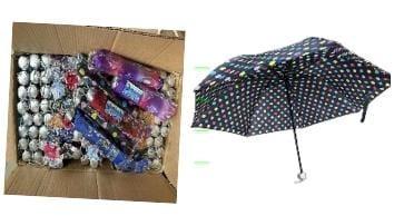 Sombrinha pequeno colorido, guarda chuva na bolsa