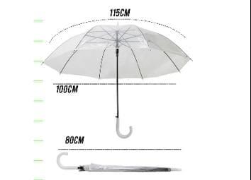 Guarda chuva longo transparente,longo