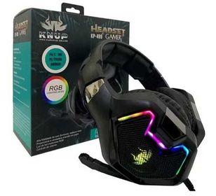 Headset 7.1 Surround Effect Gamer Rgb Light Knup Kp-489