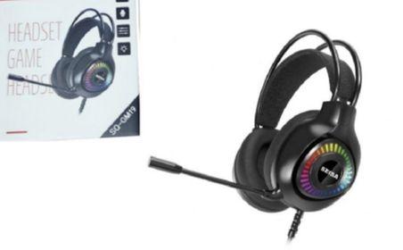 HEADSET GAMEcon Luz LED RGB Micrófono para PC PS4 Laptop Xbox - SQ-GM19